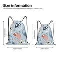 thumbnail image 2 of Fotbe Cute Chameleons On Blue Bolsa Mochila con Cordón Estampada, Bolsa de Gimnasio Deportiva, Bolsa Cinch, Bolsa con Cordón para Hombres y Mujeres-Medium, 2 of 6