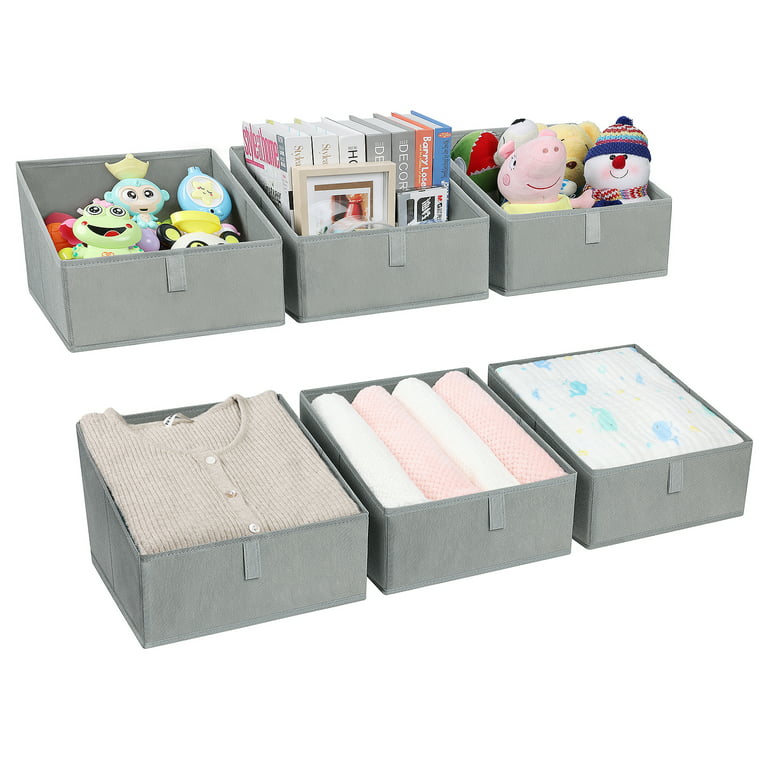 DIMJ Storage Bins, 3 Pcs Fabric Storage Cube Bins, Folding Closet Organizer  Baskets Trapezoid Toys Organizer Box for Kids, Jeans, DVD, Book, Baby  Clothes Organizer, Home Organization