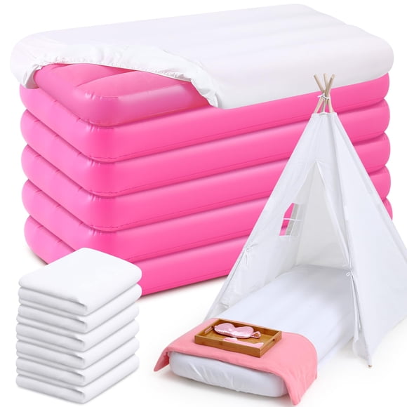 Juego de colchones inflables Windyun Kids con sábana bajera ajustable 160 x 68 x 20 cm