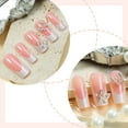thumbnail image 6 of Yoyauz Coffin Pressed Nails Fake French Nails Full Coverage Acrylic Fake Nails for Ladies & Girls 24PCS(Pink), 6 of 6