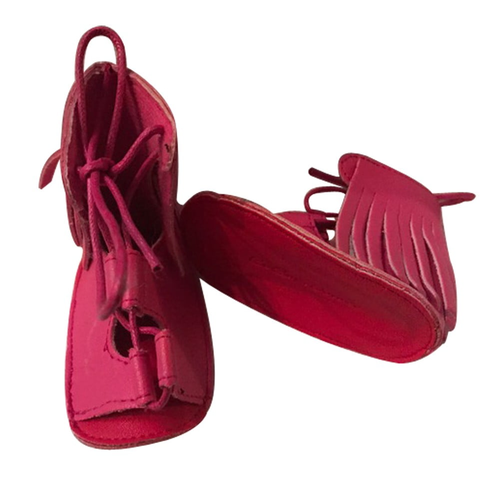 fancy red sandals