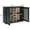Black 198, variant on 47.3 Mid Century Modern Sideboard Buffet Cabinet with Storage, 2 Doors 3 Drawers for Kitchen Dining Living Room, Accent Console Table, Walnut MDF, solid wood base