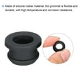 thumbnail image 4 of Uxcell 10Pcs Snap Rubber Grommet Plug Mount Dia 12.5mm ID 9.5mm Seal Anti-Scratch Electrical Box Cable Pipe Black, 4 of 6