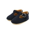 thumbnail image 3 of Kmbangi Girls Soft Sole Solid Color Mary Jane Shoes Infant Wedding Dress Shoes, 3 of 6