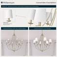 thumbnail image 6 of 12106-MG Millennium Lighting Eisley - 6 Light Chandelier-31.63 Inch Tall and 28.5 Inch Wide-Modern Gold Finish, 6 of 6