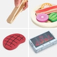 thumbnail image 4 of Comida de Madera Pillowhale PW2436 Set Barbacoa Montessori 24 Piezas, 4 of 4