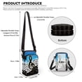 thumbnail image 6 of HELLHERO Blue Gradient Treble Clef Small Crossbody Purse with Adjustable Strap Women for Outdoor Travel 4.33"x1.97"x7.09", 6 of 7