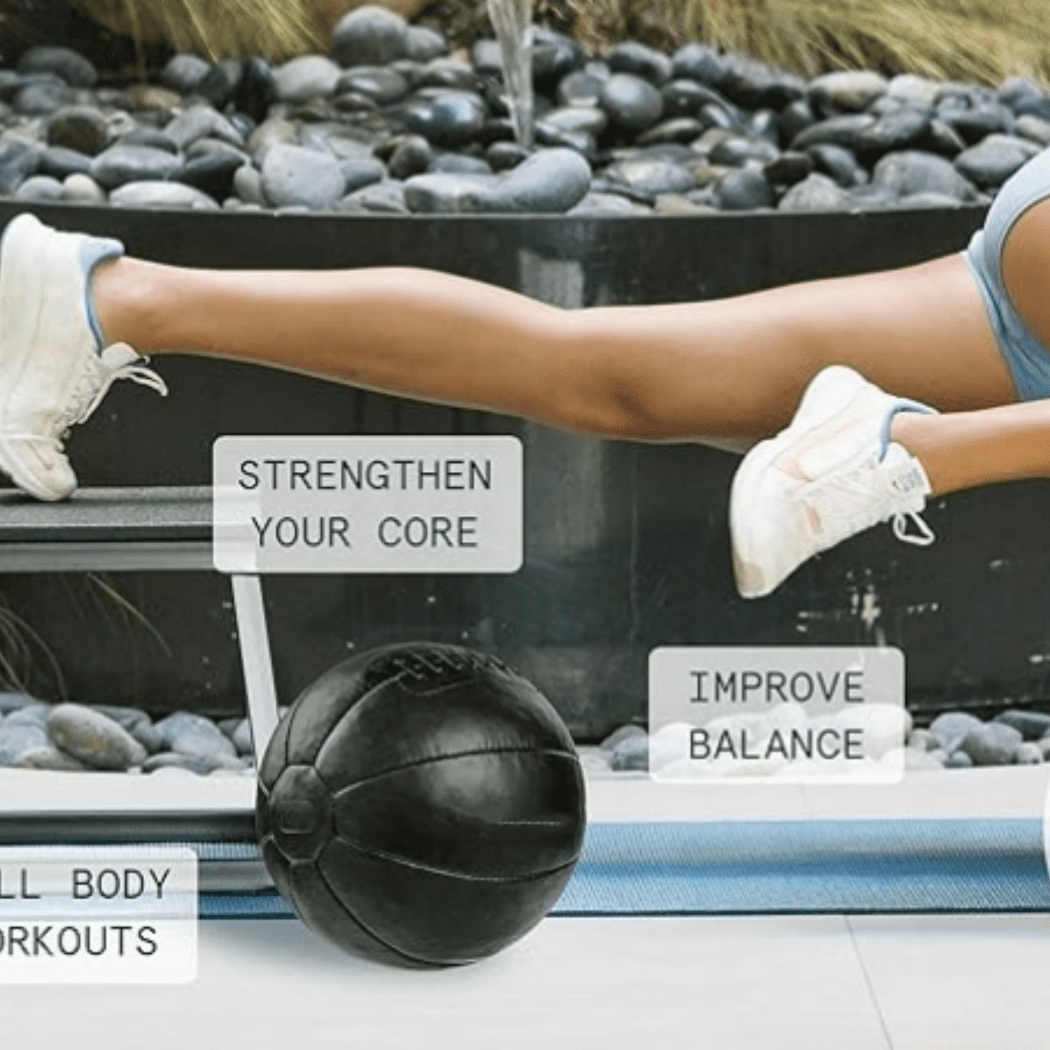 Core Weighted Medicine Ball 4, 6, 8, 10, 12, 14, 16, 20, 25, 30 lbs, Soft Touch  with  Grip for Strength Training, R very, Balance Exercises and Other Full-Body Workouts