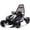 Black, variant on 24V 400W Kids Electric Drift Go Kart, 5-7.5 MPH, Roll Cage, 5-Point Harness, EVA Front Tires, Rear Suspension, Bluetooth, Music, Ages 6-12