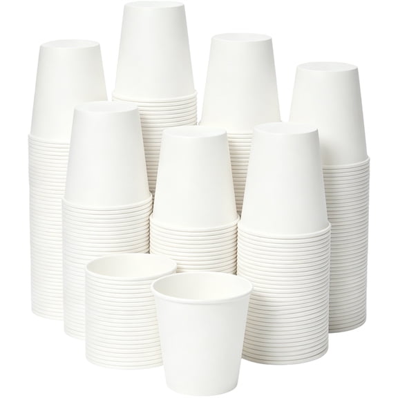 3 oz Paper Coffee Cups,Disposable Hot & Cold Beverage Drinking Cup for Home Office Cafe Picnics Party Travel (Set of 100)