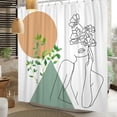 thumbnail image 4 of Colorful Bohemian Shower Curtains for Bathroom Vintage Boho Floral Flowers Paisley Shower Curtains 72x72 Inch Waterproof Polyester Fabric with Hooks, 4 of 6