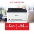 thumbnail image 4 of Canon LBP632CDW - Laser Color Printer Wireless, Mobile Ready Duplex Laser Printer (Manufacturer reconditioned, 1 year warranty from Canon, compatible high yield Toner cartridge 3,130 pages), 4 of 6