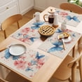 thumbnail image 5 of Blue Butterfly Placemats Set of 8 Retro Country Spring Pink Flowers Plants Place Mats Indoor Wipeable Table Mats Washable Cloth Dining Table Placemats for Kitchen Holiday Party Home Decor 13x19 Inch, 5 of 9