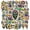 1A-35pcs, variant on 35pcs Creepy Stickers Skull Stationery Stickers Psychedelic Kids Stickers for Notebooks Luggage Laptop