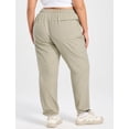 thumbnail image 2 of BALEAF Plus Size Pants for Women Hiking Cargo Water Resistant UPF 50+ Cargo Joggers Zipper Pockets Beige XL, 2 of 7