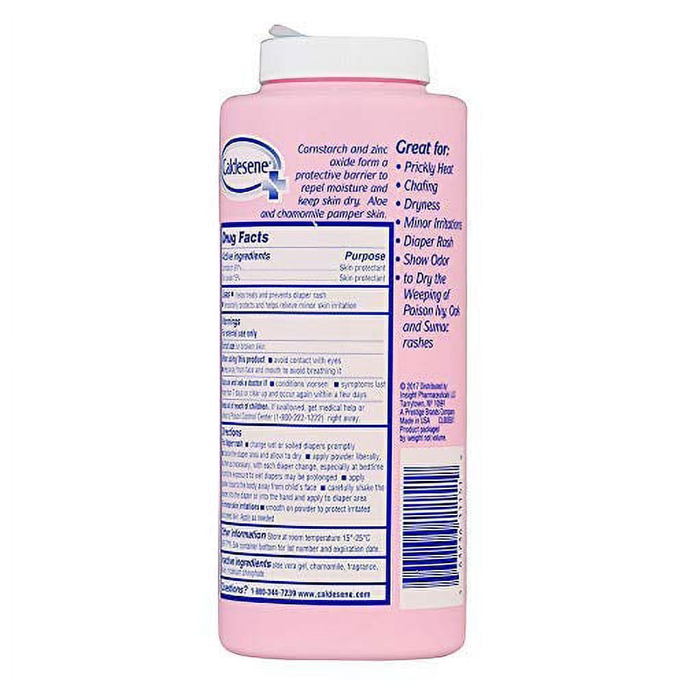 Caldesene Medicated Protecting Powder with Zinc Oxide & Cornstarch-Talc Free, 5 oz, Pack of 3