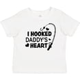 thumbnail image 3 of Inktastic I Hooked Daddy's Heart with Fishing Rod Boys or Girls Baby T-Shirt, 3 of 5