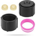 thumbnail image 1 of WWS-KOLIBROX 2 Bouchons de Vidange Bas pour VR avec Anneaux d'Étanchéité et Ruban PTFE – Bouchons en Plastique 1/2 Pouces pour Conduites Chaudes et Froides – Compatibles avec Remorques, Camping-Cars, Camping-Cars, 1 of 4