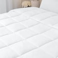 thumbnail image 3 of Reversible Down Alternative Comforter, Medium Weight Bedding for All Season Hypoallergenic-King/Cal King, Turqouise/White, 3 of 4