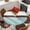 Brown Blue, variant on Blue Brown Morocco Round Tablecloth, Fitted Table Cover with Elastic for 36"-44" Round Tables, Geometric Stripes Aqua Stitching Table Cloth Outdoor Indoor Dinning Party Waterproof Tablecloths
