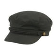 thumbnail image 3 of Cotton Greek Fisherman Newsboy Flat Cap Fiddle Sailor Fashion Beret Baker Conductor Visor, 3 of 6