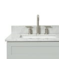 thumbnail image 4 of Ariel Hamlet 37 In. Left Offset Rectangle Sink Vanity With 0.75 In. Carrara White Countertop In Grey, 4 of 11