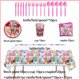 thumbnail image 4 of Juegos con temática Robloxed rosa para niños, suministros de fiesta de cumpleaños, juegos de mesa desechables, decoración, platos para niñas, taza, regalos para niños, 4 of 5