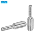 thumbnail image 3 of Uxcell M6*M10*40mm Double End Threaded Stud Screw Bolt, 5 Pack 304 Stainless, 3 of 5