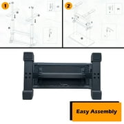 Piano Bench with Hydraulic Adjustable Seat,Harp Bench Black,27.5x12x(18-24)