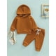 thumbnail image 2 of SAYOO , conjunto de ropa deportiva para bebés y niños, jersey de Color sólido, sudadera con capucha, Tops y conjunto de pantalones informales con cordón SAYOO Moda, 2 of 9
