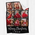 thumbnail image 2 of AISENIN Custom Photo Collage Blanket Customized Bed Blanket with Pictures AND Text for Mom Dad Personalized Throw Blanket for Christmas Memorial Gifts, 2 of 5