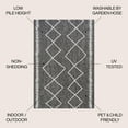 thumbnail image 4 of JONATHAN Y SANTA MONICA 3 x 5 Area Rug, Derya Tribal Diamond Trellis - Black/Ivory, SMB129E-3, 4 of 10