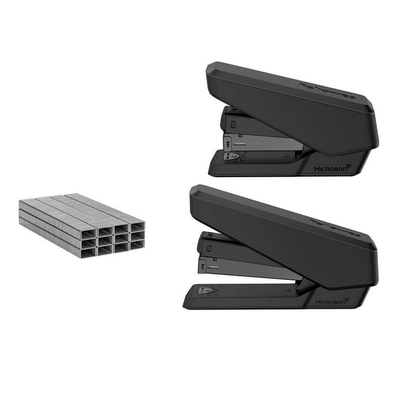 LX840 EasyPress Half Stapler and LX850 EasyPress Full Stapler (2pk Stapler Bundle- Black) and 5000 Staples