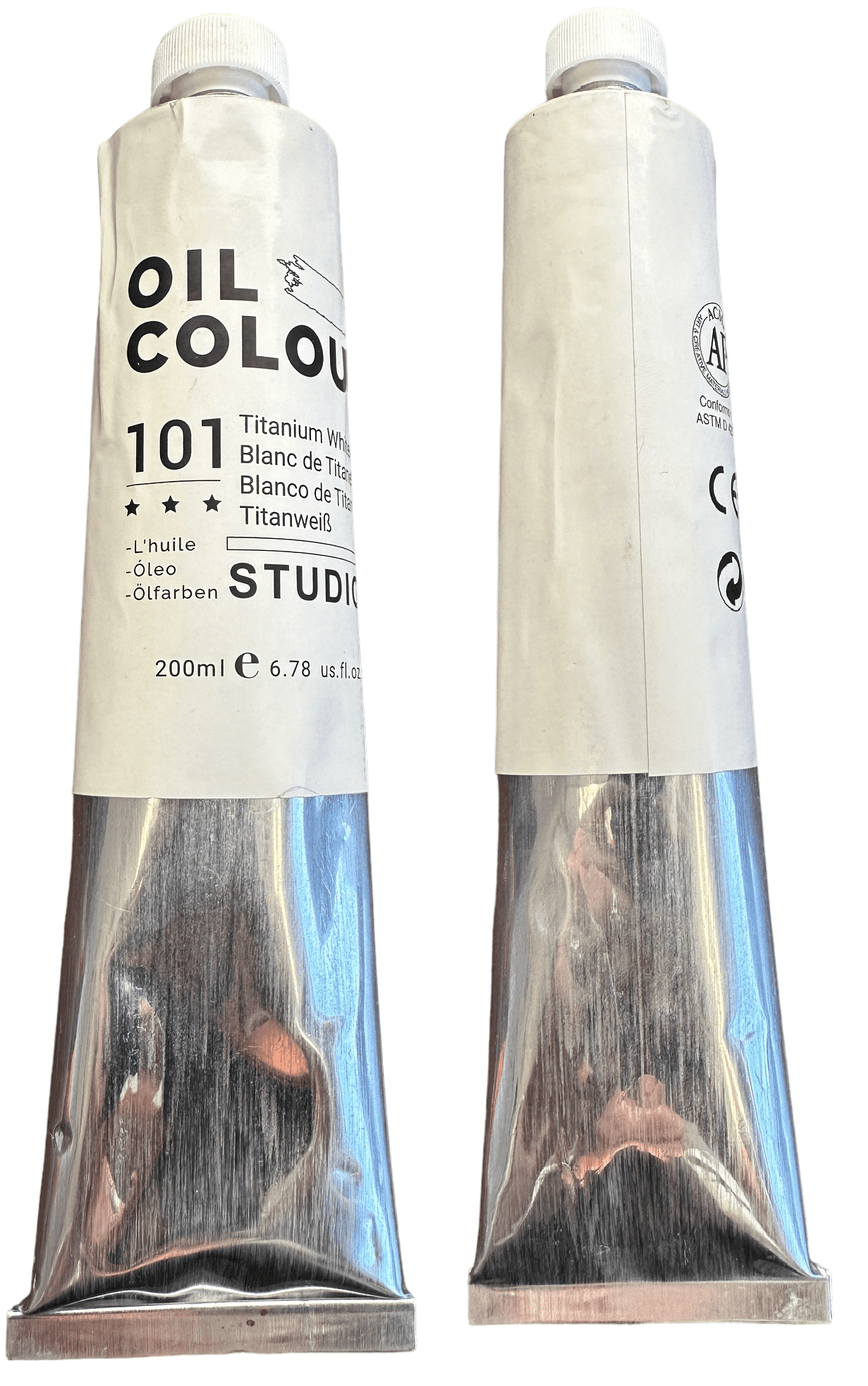 Artist Quality Oil Paint, Color: 710 Titanium White, Size: 180 ml Tube, ASTM