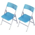 thumbnail image 1 of EeaseCA 2 Pcs Chaise Pliante Mini Poupées Chaise Pliante Mini Maison Chaise Pliante Meubles Miniatures, 1 of 7