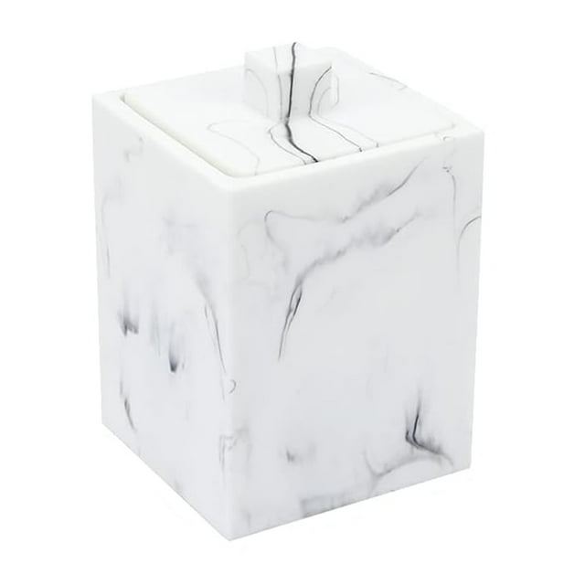Toystoory Pequeña caja tejida mármol amplia blanca del algodón del para el acuerdo y el peso ligero del hogar y de la oficina Almacenamiento y organización del hogar