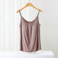 thumbnail image 2 of Wyobmus Summer Tank Tops for Women Sleeveless Top Spaghetti Strap Spring Loose Pajama Shirt 2025 Casual Fashion Trendy Clothes L-3X Coffee, 2 of 5