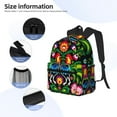 thumbnail image 5 of Lsque Roosters and Flowers Classic Casual Backpack - Large Capacity Water-Resistant Backpack for School, Work, Travel, and Outdoor Activities, 5 of 8