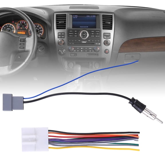 Zcargel Car Stereo Wire Harness For Nissan 70-7552 Stable Transmission Easy Install Durable