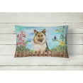 thumbnail image 2 of Carolines Treasures CK1216PW1216 German Shepherd Spring Canvas Fabric Decorative Pillow  12H x16W multicolor, 2 of 3