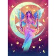 thumbnail image 1 of Pintura de diamante 5D DIY completo taladro redondo Luna Hada Kit decoración del hogar (NH2719) FLhrweasw Nuevo, 1 of 9