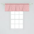 thumbnail image 2 of Ambesonne Abstract Window Valance, Stains Spots and Blots Repetition in Warm Colors, Curtain Valance for Kitchen Bedroom Decor with Rod Pocket, 54" X 18", Baby Pink Burnt Orange, 2 of 3