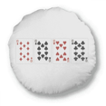 thumbnail image 1 of heart spade club 10 pattern Round Throw Pillow Home Decoration Cushion, 1 of 3