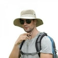 thumbnail image 2 of Promotions! 1PC Hommes Chapeaux de Soleil Seau Chapeau à Rabat Respirant en Plein Air Chapeau à Large Bord pour la Randonnée de Camping, 2 of 6