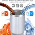 thumbnail image 3 of Modern 30oz Handheld Travel Tumbler with Handle – Double Wall Stainless Steel Insulated Cup, Flip Straw Lid, Leak-Proof & BPA-Free for Hot and Cold Drinks – Durable Coffee & Juice Mug White, 3 of 7