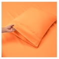 thumbnail image 5 of Huang zhong wen Extra Deep Pocket Sheets - Fits Mattress 18-24 Inches Deep, Extra Deep Pocket Queen Sheets Sets, 4 Piece Queen Size Sheets, Queen Sheets Deep Pocket, Apricot Buff Orange Queen, 5 of 6