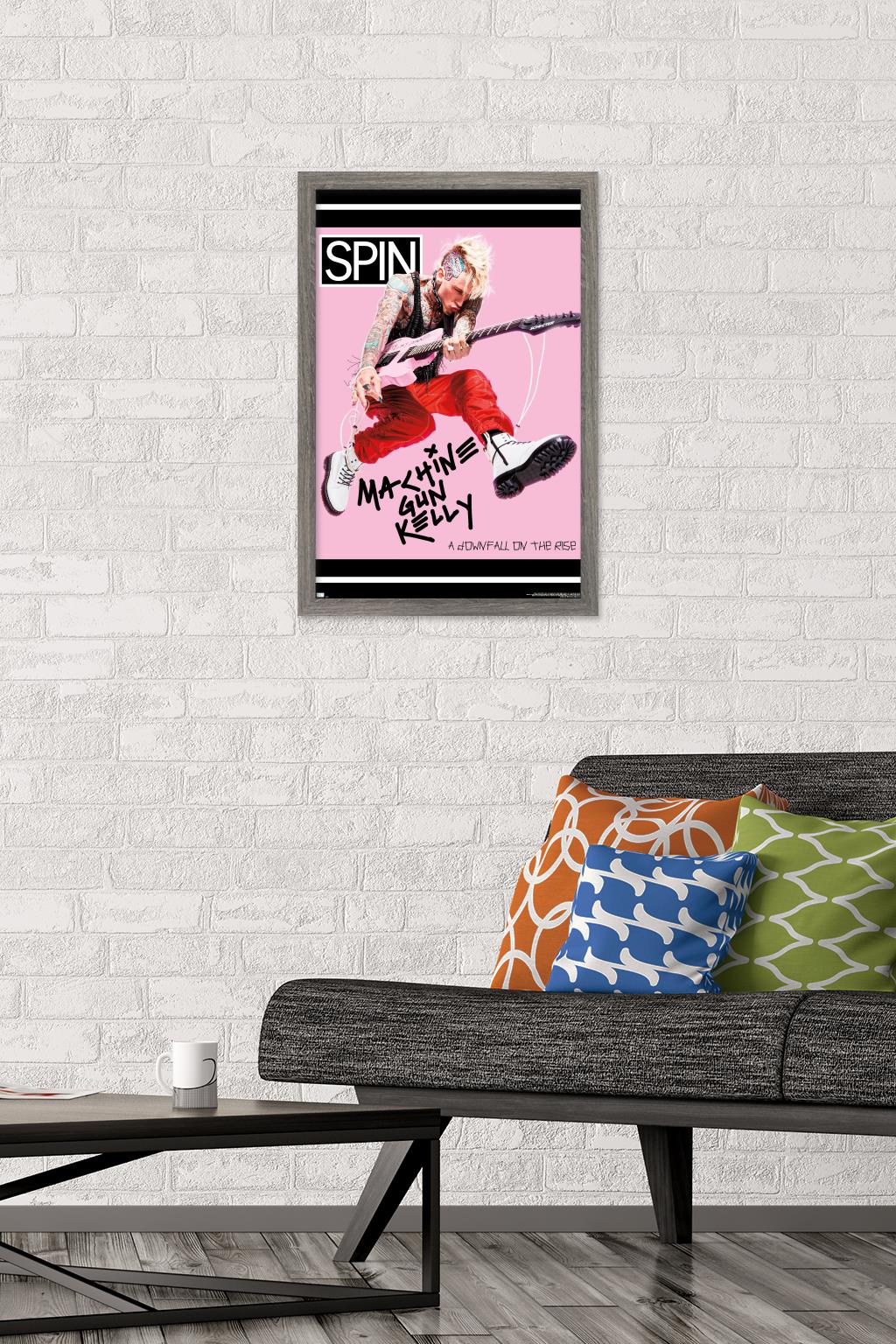 SPIN Magazine - Machine Gun Kelly 20 Wall Poster, 14.725" x 22.375" Framed