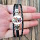 thumbnail image 3 of Pulsera con póster de Sally Face para hombre y mujer, brazalete de cuero ajustable con figura de juego de dibujos animados, Cosplay, novedad, 3 of 5