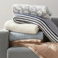 thumbnail image 4 of Better Homes & Gardens Cozy Knit Throw, 50"x72", Gray Animal Print, 4 of 4