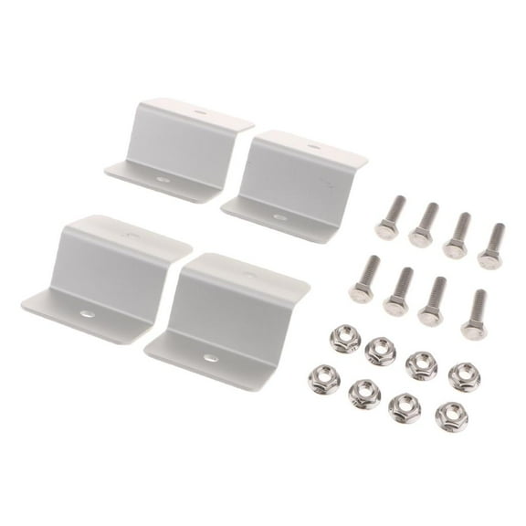 Solar Panel Mounting Z-Brackets Mount Supporting for RV, Boat, Camper, Trailer, Roof, Wall and Other Off Gird Installation